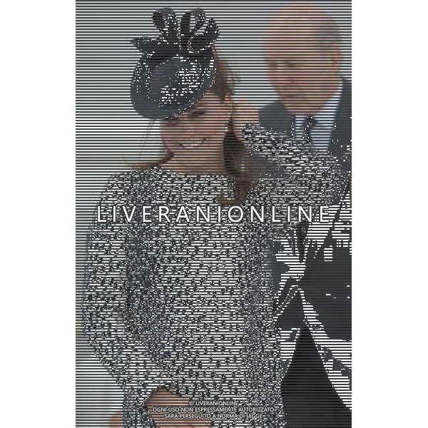 Her Royal Highness The Duchess of Cambridge, as the ship\'s Godmother, names the ship, Royal Princess. The ceremony, which will involve a blessing, the celebratory tradition of smashing a bottle over the hull of the ship and a performance by the Royal Marines Band and the pipers of the Irish Guards. The Duchess of Cambridge will also embark the ship for a brief tour. The ship\'s inaugural celebrations will conclude with her maiden voyage on 16th June. Following this, the ship will sail Mediterranean cruises throughout the summer and Eastern Caribbean cruises in autumn. Southampton, UK, 13-6-2-13 AG ALDO LIVERANI SAS ONLY ITALY