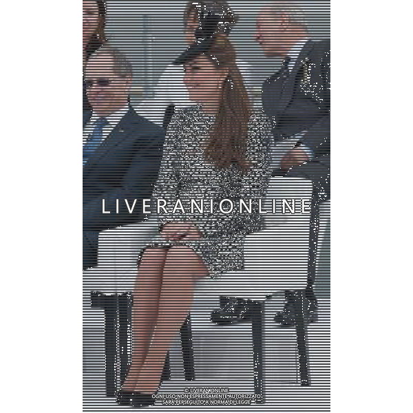 Her Royal Highness The Duchess of Cambridge, as the ship\'s Godmother, names the ship, Royal Princess. The ceremony, which will involve a blessing, the celebratory tradition of smashing a bottle over the hull of the ship and a performance by the Royal Marines Band and the pipers of the Irish Guards. The Duchess of Cambridge will also embark the ship for a brief tour. The ship\'s inaugural celebrations will conclude with her maiden voyage on 16th June. Following this, the ship will sail Mediterranean cruises throughout the summer and Eastern Caribbean cruises in autumn. Southampton, UK, 13-6-2-13 AG ALDO LIVERANI SAS ONLY ITALY