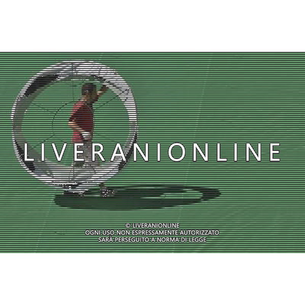 (130614) -- BRASILIA, June 14, 2013 () -- A staff member participates in the preparations for the opening ceremony of the FIFA Confederations Cup Brazil 2013 at the National Stadium in Brasilia Mane Garrincha, in Brasilia, Brazil, on June 13, 2013. The FIFA Confederations Cup Brazil 2013 will be held from June 15 to June 30, 2013. (/Agencia Estado) (itm) (sp) ***BRAZIL OUT*** AG ALDO LIVERANI SAS ONLY ITALY