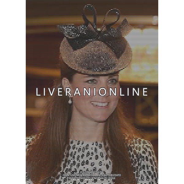 SOUTHAMPTON, ENGLAND - JUNE 13: Catherine, Duchess of Cambridge disembarks the Royal Princess after receiveing a tour on board after the Princess Cruises ship naming ceremony at Ocean Terminal on June 13, 2013 in Southampton, England. AG ALDO LIVERANI SAS ONLY ITALY