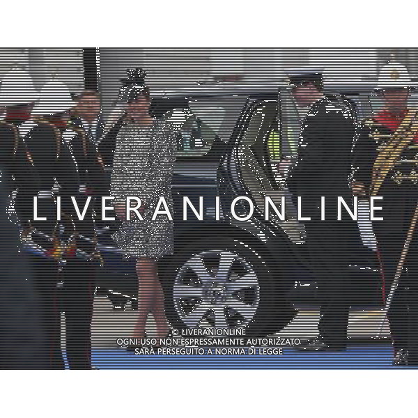 SOUTHAMPTON, ENGLAND - JUNE 13: Catherine, Duchess of Cambridge arrives for the Princess Cruises ship naming ceremony at Ocean Terminal on June 13, 2013 in Southampton, England. AG ALDO LIVERANI SAS ONLY ITALY