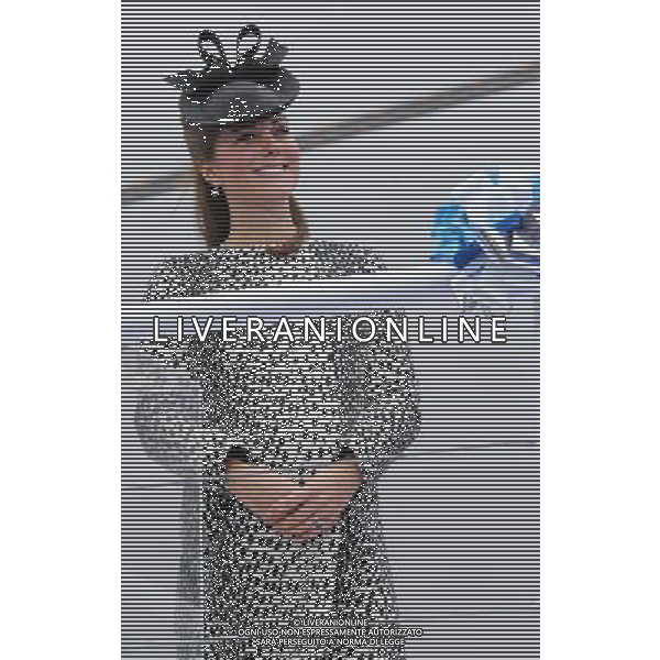 SOUTHAMPTON, ENGLAND - JUNE 13: Captain Tony Draper (L) watches as Catherine, Duchess of Cambridge looks on during the Princess Cruises ship naming ceremony at Ocean Terminal on June 13, 2013 in Southampton, England. AG ALDO LIVERANI SAS ONLY ITALY