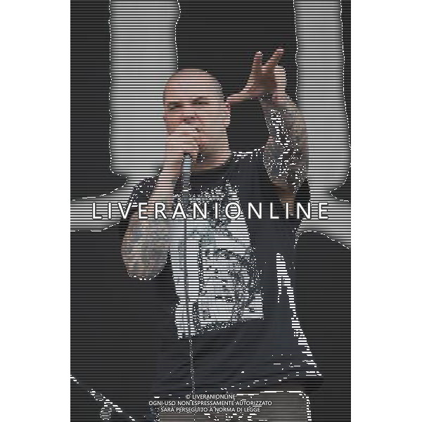Down perform on the Main Stage at Download Festival at Castle Donington, UK on 14th June 2013. The band consists of Phil Anselmo (vocals),, Pepper Keenan (guitar), guitarist Kirk Windstein, bassist Pat Bruders and drummer Jimmy Bower ©photoshot/AGENZIA ALDO LIVERANI SAS - ITALY ONLY - EDITORIAL USE ONLY
