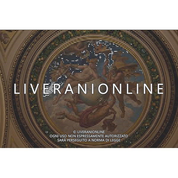 Colourful Ceiling, The Victoria And Albert Museum, London, England AG ALDO LIVERANI SAS ONLY ITALY
