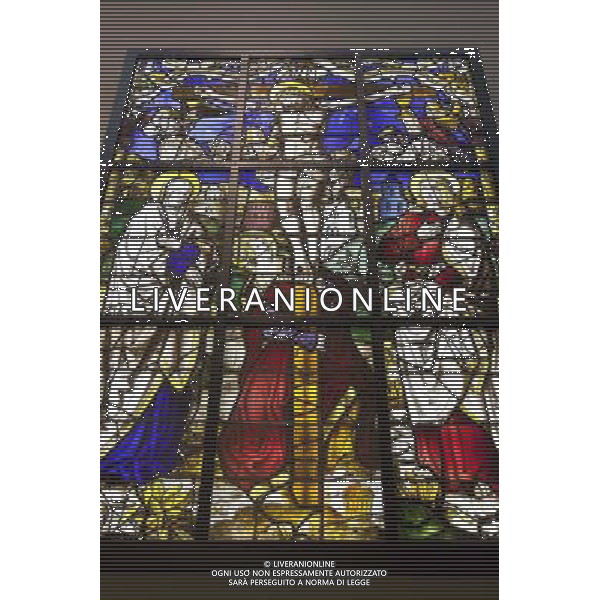 Stained Glass Window Exhibit, The Victoria And Albert Museum, London, England AG ALDO LIVERANI SAS ONLY ITALY