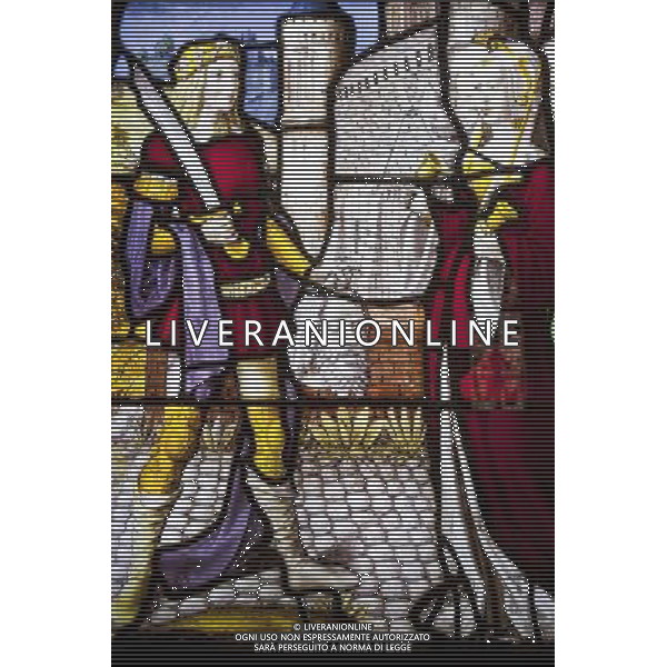 Stained Glass Window Exhibit, The Victoria And Albert Museum, London, England AG ALDO LIVERANI SAS ONLY ITALY