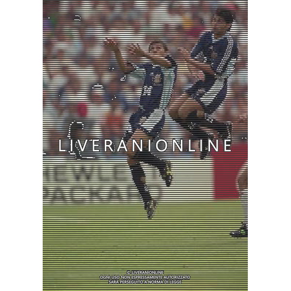 ARGENTINA CROAZIA MONDIALI DI CALCIO 1998 FRANCIA NELLA FOTO VIVAS NELSON ROBERT AYALA AG ALDO LIVERANI S A S 26/06/1998