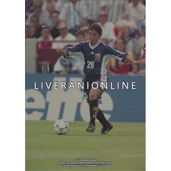 ARGENTINA CROAZIA MONDIALI DI CALCIO 1998 FRANCIA NELLA FOTO GALLARDO MARCELO AG ALDO LIVERANI S A S 26/06/1998
