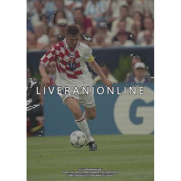 ARGENTINA CROAZIA MONDIALI DI CALCIO 1998 FRANCIA NELLA FOTO ZVONIMIR BOBAN AG ALDO LIVERANI S A S 26/06/1998
