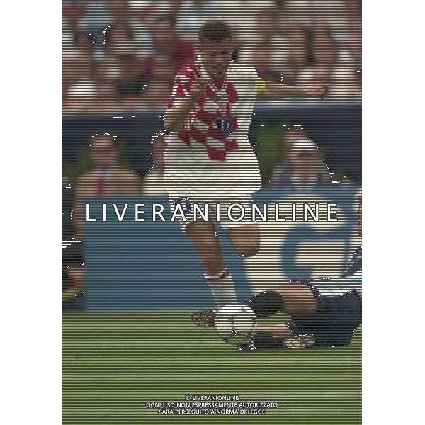 ARGENTINA CROAZIA MONDIALI DI CALCIO 1998 FRANCIA NELLA FOTO ZVONIMIR BOBAN AG ALDO LIVERANI S A S 26/06/1998