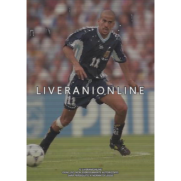 ARGENTINA CROAZIA MONDIALI DI CALCIO 1998 FRANCIA NELLA FOTO SEBASTIAN VERON AG ALDO LIVERANI S A S 26/06/1998