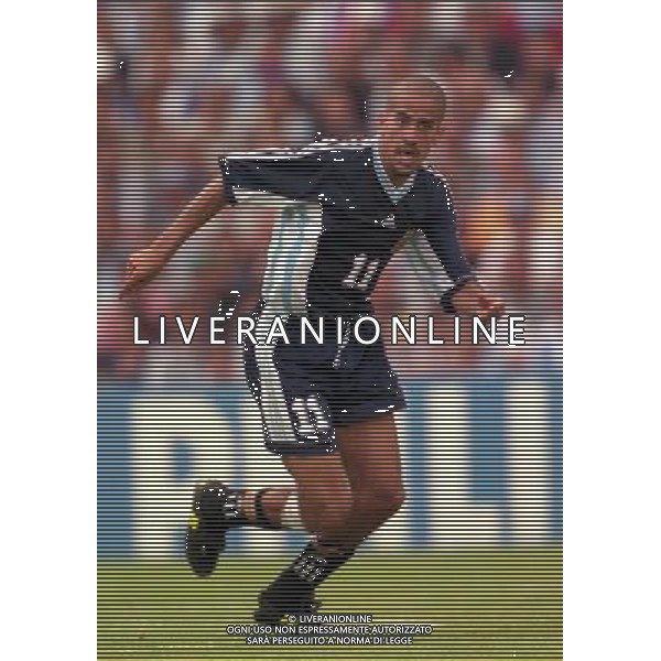 ARGENTINA CROAZIA MONDIALI DI CALCIO 1998 FRANCIA NELLA FOTO SEBASTIAN VERON AG ALDO LIVERANI S A S 26/06/1998