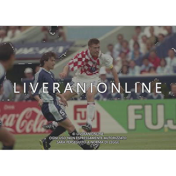 ARGENTINA CROAZIA MONDIALI DI CALCIO 1998 FRANCIA NELLA FOTO ZVONIMIR BOBAN AG ALDO LIVERANI S A S 26/06/1998