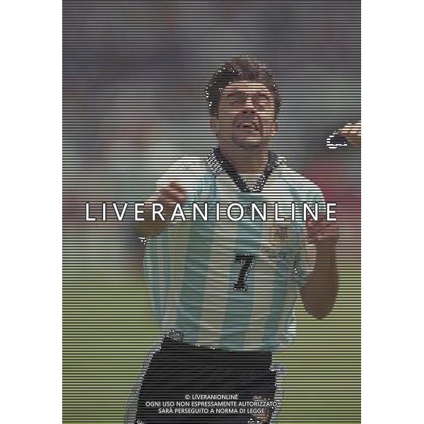 ARGENTINA GIAPPONE CAMPIONATI DEL MONDO FRANCIA 98-14/06/1998 NELLA FOTO CLAUDIO LOPEZ AG ALDO LIVERANI S A S