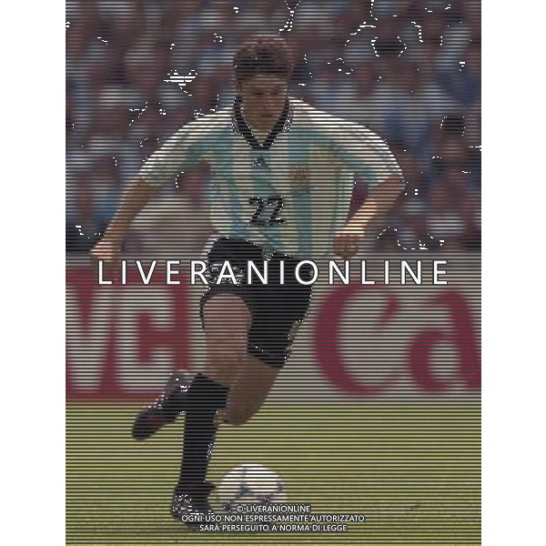 ARGENTINA GIAPPONE CAMPIONATI DEL MONDO FRANCIA 98-14/06/1998 NELLA FOTO JAVIER ZANETTI AG ALDO LIVERANI S A S