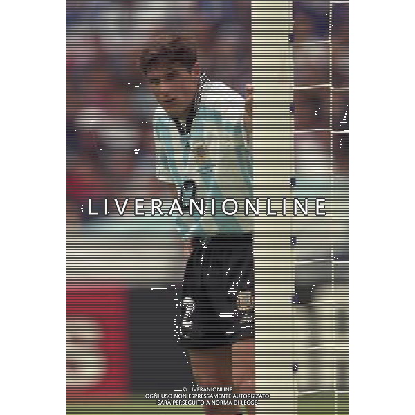 ARGENTINA GIAPPONE CAMPIONATI DEL MONDO FRANCIA 98-14/06/1998 NELLA FOTO JAVIER ZANETTI AG ALDO LIVERANI S A S
