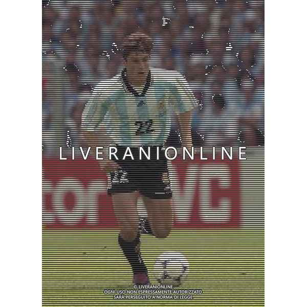 ARGENTINA GIAPPONE CAMPIONATI DEL MONDO FRANCIA 98-14/06/1998 NELLA FOTO JAVIER ZANETTI AG ALDO LIVERANI S A S