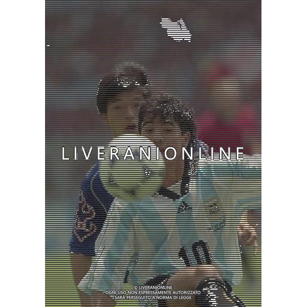 ARGENTINA GIAPPONE CAMPIONATI DEL MONDO FRANCIA 98-14/06/1998 NELLA FOTO ARIEL ORTEGA AG ALDO LIVERANI S A S