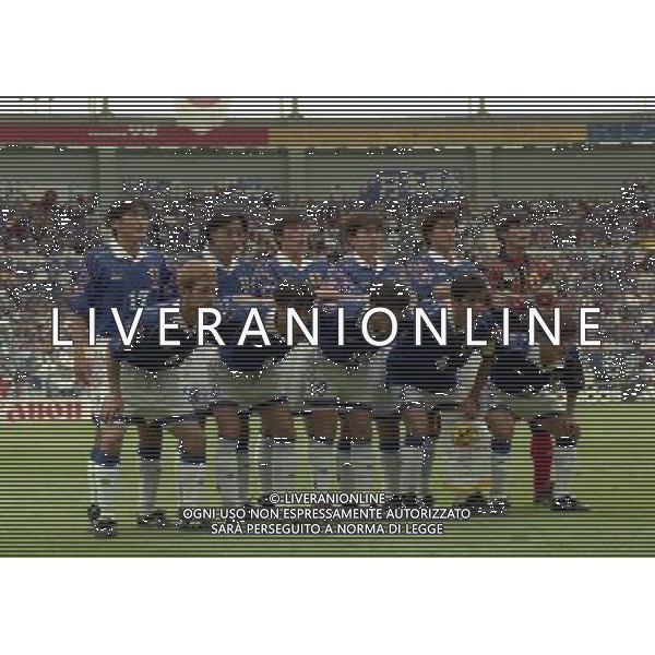 ARGENTINA GIAPPONE CAMPIONATI DEL MONDO FRANCIA 98-14/06/1998 NELLA FOTO FORMAZIONE GIAPPONE AG ALDO LIVERANI S A S