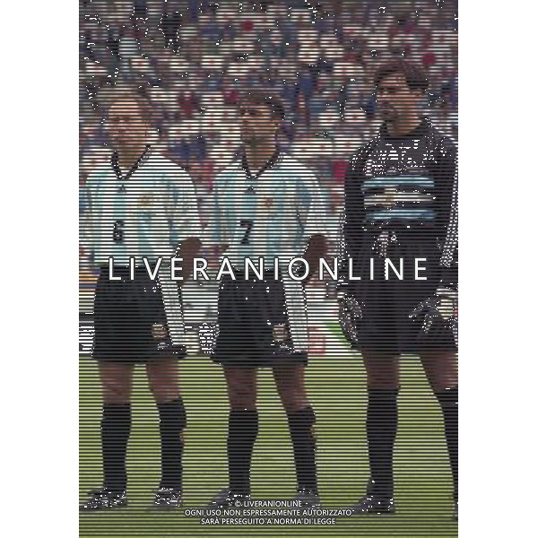 ARGENTINA GIAPPONE CAMPIONATI DEL MONDO FRANCIA 98-14/06/1998 NELLA FOTO NESTOR SENSINI-CLAUDIO LOPEZ-CARLOS ROA AG ALDO LIVERANI S A S