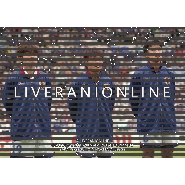 ARGENTINA GIAPPONE CAMPIONATI DEL MONDO FRANCIA 98-14/06/1998 NELLA FOTO NAKANISHI EISUKE- IHARA MASAMI-YAMAGUCHI MOTOHIRO AG ALDO LIVERANI S A S
