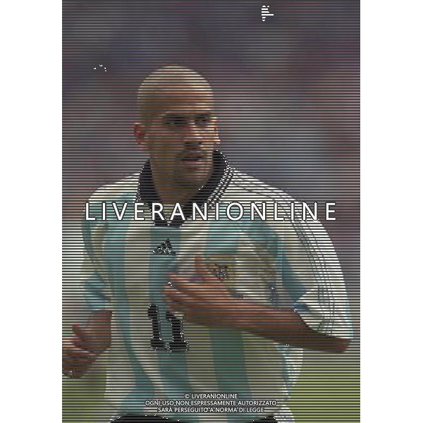 ARGENTINA GIAPPONE CAMPIONATI DEL MONDO FRANCIA 98-14/06/1998 NELLA FOTO SEBASTIAN VERON AG ALDO LIVERANI S A S