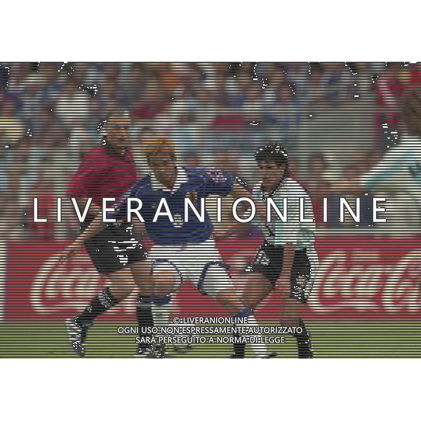 ARGENTINA GIAPPONE CAMPIONATI DEL MONDO FRANCIA 98-14/06/1998 NELLA FOTO NAKATA HIDETOSHI-ARIEL ORTEGA AG ALDO LIVERANI S A S