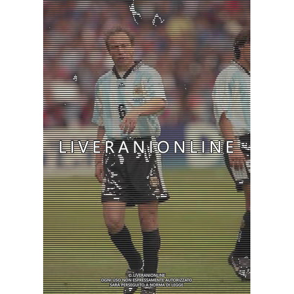 ARGENTINA GIAPPONE CAMPIONATI DEL MONDO FRANCIA 98-14/06/1998 NELLA FOTO NESTOR SENSINI AG ALDO LIVERANI S A S