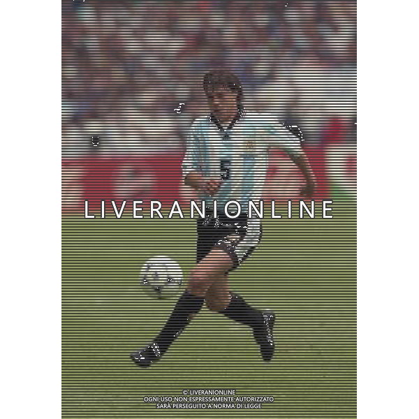 ARGENTINA GIAPPONE CAMPIONATI DEL MONDO FRANCIA 98-14/06/1998 NELLA FOTO MATIAS ALMEYDA AG ALDO LIVERANI S A S