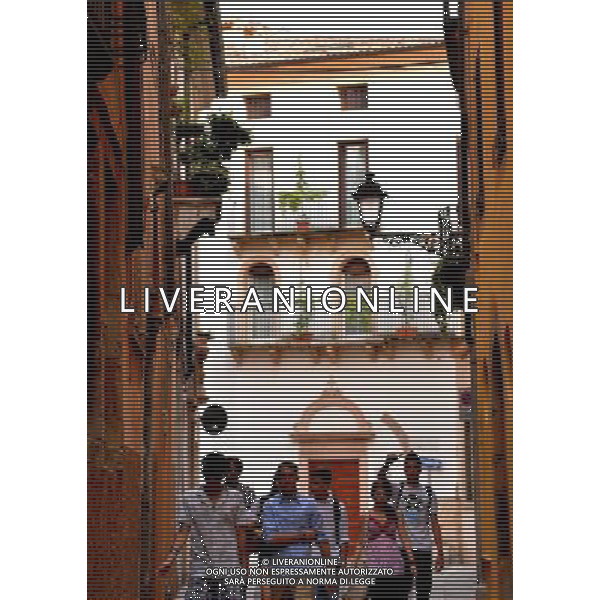 (130620) -- VICENZA, June 20, 2013 () -- Photo taken on June 8, 2013 shows a street view in Vicenza, Italy. Vicenza is situated in the Veneto region of northern Italy on the low hills between the mountains of Berici and Lessini, on a natural communication route. It represents a unique artistic achievement in the many architectural contributions from Italian architect Andrea Palladio integrated within its historic fabric and creating its overall character. A total of 26 individual buildings or parts of buildings known to have been designed or reconstructed by Palladio or attributed to him make up the World Heritage site - 23 in the city itself and three villas in its immediate environs. (/Xu Nizhi) (lyx) ©Photoshot/AGENZIA ALDO LIVERANI SAS-ITALY ONLY - EDITORIAL USE ONLY