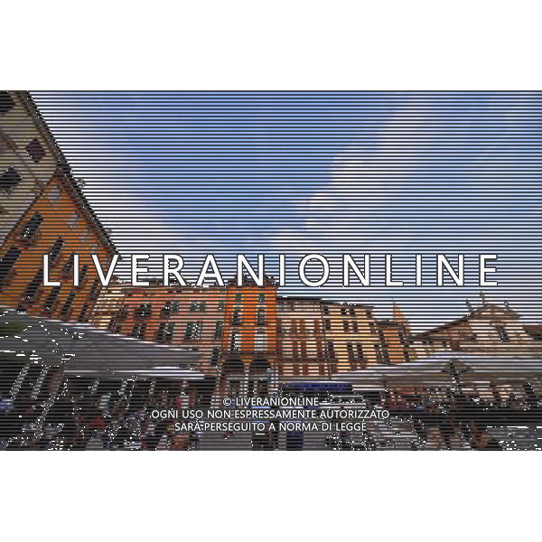 (130620) -- VICENZA, June 20, 2013 () -- Photo taken on June 8, 2013 shows the Piazza dei signori in Vicenza, Italy. Vicenza is situated in the Veneto region of northern Italy on the low hills between the mountains of Berici and Lessini, on a natural communication route. It represents a unique artistic achievement in the many architectural contributions from Italian architect Andrea Palladio integrated within its historic fabric and creating its overall character. A total of 26 individual buildings or parts of buildings known to have been designed or reconstructed by Palladio or attributed to him make up the World Heritage site - 23 in the city itself and three villas in its immediate environs. (/Xu Nizhi) (lyx) ©Photoshot/AGENZIA ALDO LIVERANI SAS-ITALY ONLY - EDITORIAL USE ONLY