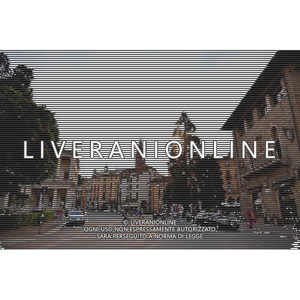 (130620) -- VICENZA, June 20, 2013 () -- Photo taken on June 8, 2013 shows a street view in Vicenza, Italy. Vicenza is situated in the Veneto region of northern Italy on the low hills between the mountains of Berici and Lessini, on a natural communication route. It represents a unique artistic achievement in the many architectural contributions from Italian architect Andrea Palladio integrated within its historic fabric and creating its overall character. A total of 26 individual buildings or parts of buildings known to have been designed or reconstructed by Palladio or attributed to him make up the World Heritage site - 23 in the city itself and three villas in its immediate environs. (/Xu Nizhi) (lyx) ©Photoshot/AGENZIA ALDO LIVERANI SAS-ITALY ONLY - EDITORIAL USE ONLY