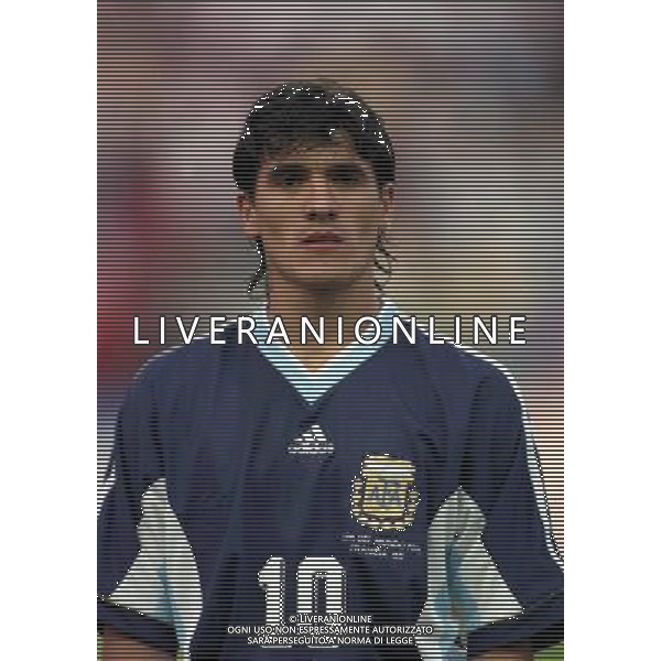 30/06/1998 ARGENTINA - INGHILTERRA CAMPIONATI DEL MONDO FRANCIA 98 NELLA FOTO ARIEL ORTEGA AG ALDO LIVERANI SAS