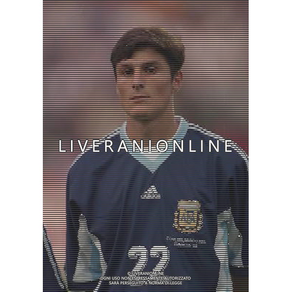 30/06/1998 ARGENTINA - INGHILTERRA CAMPIONATI DEL MONDO FRANCIA 98 NELLA FOTO JAVIER ZANETTI AG ALDO LIVERANI SAS