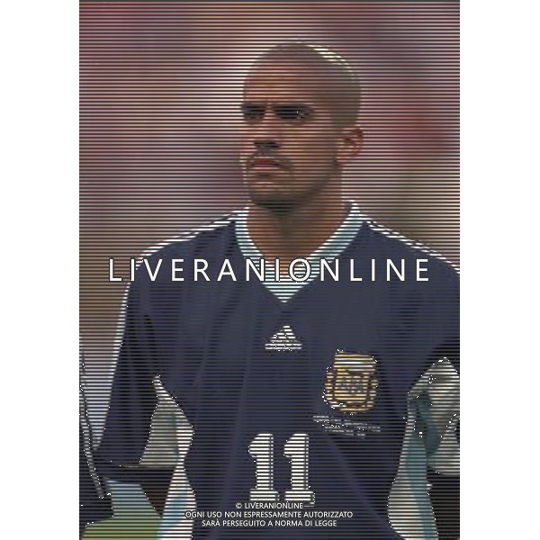 30/06/1998 ARGENTINA - INGHILTERRA CAMPIONATI DEL MONDO FRANCIA 98 NELLA FOTO JUAN SEBASTIAN VERON AG ALDO LIVERANI SAS