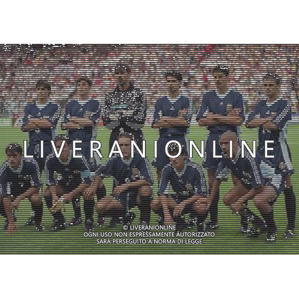30/06/1998 ARGENTINA - INGHILTERRA CAMPIONATI DEL MONDO FRANCIA 98 NELLA FOTO FORMAZIONE ARGENTINA AG ALDO LIVERANI SAS