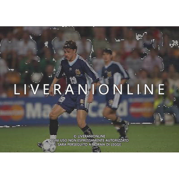 30/06/1998 ARGENTINA - INGHILTERRA CAMPIONATI DEL MONDO FRANCIA 98 NELLA FOTO HERNAN CRESPO AG ALDO LIVERANI SAS
