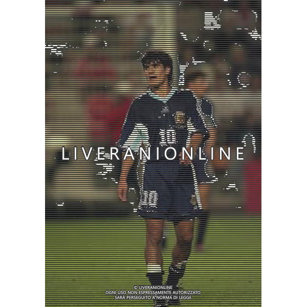 30 June 1998-St. Etienne / Geoffroy-Guichard- CAMPIONATO DEL MONDO FRANCIA 98 NELLA FOTO ARIEL ORTEGA AG ALDO LIVERANI SAS