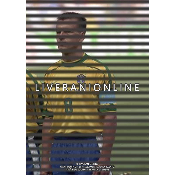 CAMPIONATO DEL MONDO FRANCIA 98 BRASILE-SCOZIA 10-06-1998 NELLA FOTO CARLOS DUNGA AG ALDO LIVERANI S A S