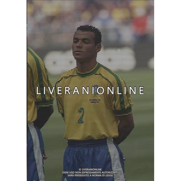 CAMPIONATO DEL MONDO FRANCIA 98 BRASILE-SCOZIA 10-06-1998 NELLA FOTO MARCOS CAFU\' AG ALDO LIVERANI S A S