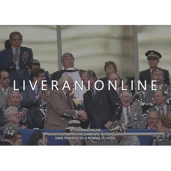 CAMPIONATO DEL MONDO FRANCIA 98 BRASILE-SCOZIA 10-06-1998 NELLA FOTO JOAO HAVELANGE-FRANCOIS MITTERAND AG ALDO LIVERANI S A S