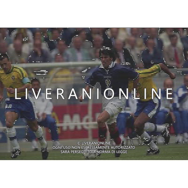 CAMPIONATO DEL MONDO FRANCIA 98 BRASILE-SCOZIA 10-06-1998 NELLA FOTO Darren JACKSON AG ALDO LIVERANI S A S