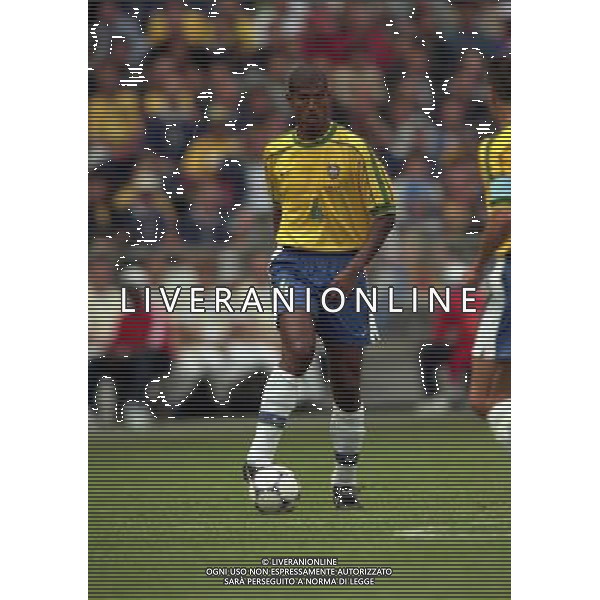 CAMPIONATO DEL MONDO FRANCIA 98 BRASILE-SCOZIA 10-06-1998 NELLA FOTO JUNIOR BAIANO AG ALDO LIVERANI S A S