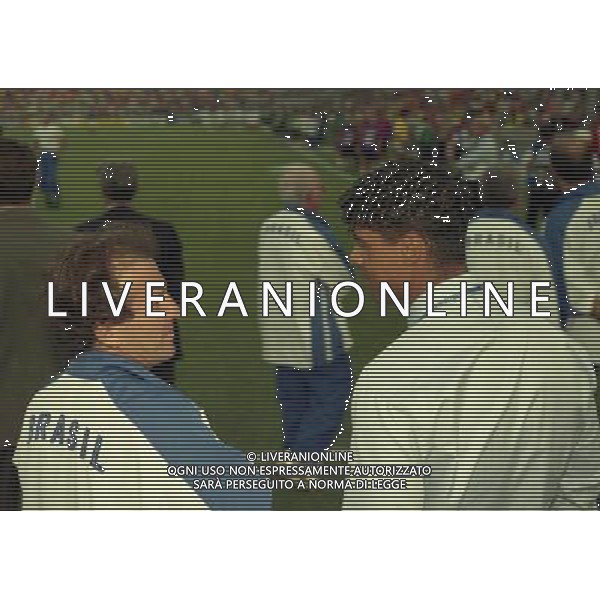 07/07/1998 -CAMPIONATO DEL MONDO FRANCIA 1998 PARTITA-BRASILE OLANDA NELLA FOTO Frank Rijkaard-Zico AG ALDO LIVERANI S A S