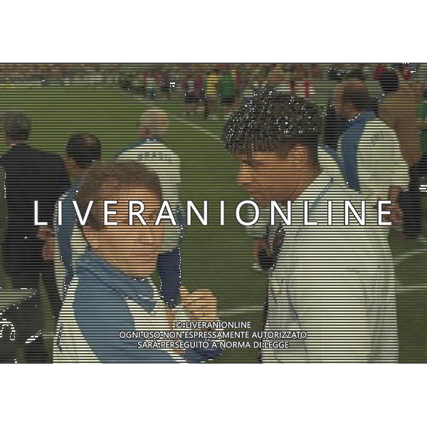 07/07/1998 -CAMPIONATO DEL MONDO FRANCIA 1998 PARTITA-BRASILE OLANDA NELLA FOTO Frank Rijkaard-Zico AG ALDO LIVERANI S A S