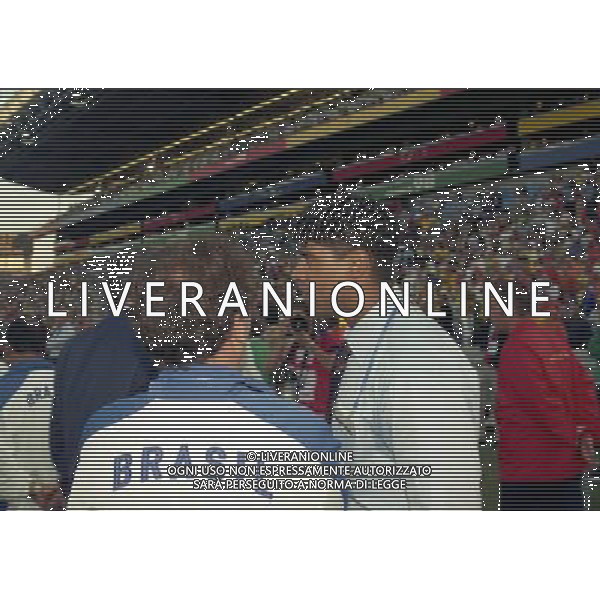 07/07/1998 -CAMPIONATO DEL MONDO FRANCIA 1998 PARTITA-BRASILE OLANDA NELLA FOTO Frank Rijkaard-Zico AG ALDO LIVERANI S A S
