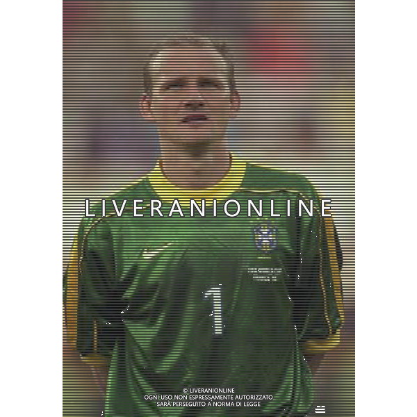 07/07/1998 -CAMPIONATO DEL MONDO FRANCIA 1998 PARTITA-BRASILE OLANDA NELLA FOTO CLAUDIO TAFFAREL AG ALDO LIVERANI S A S