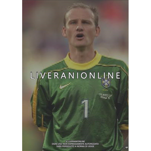 07/07/1998 -CAMPIONATO DEL MONDO FRANCIA 1998 PARTITA-BRASILE OLANDA NELLA FOTO CLAUDIO TAFFAREL AG ALDO LIVERANI S A S