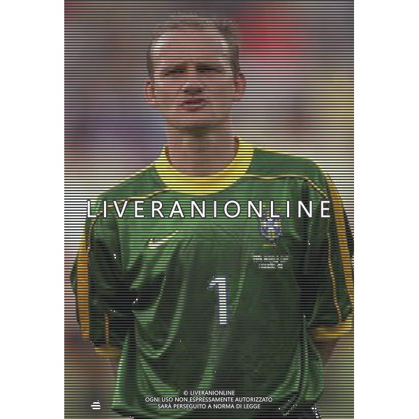 07/07/1998 -CAMPIONATO DEL MONDO FRANCIA 1998 PARTITA-BRASILE OLANDA NELLA FOTO CLUDIO TAFFAREL AG ALDO LIVERANI S A S