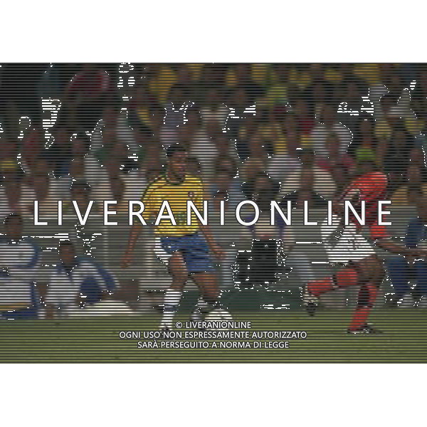 07/07/1998 -CAMPIONATO DEL MONDO FRANCIA 1998 PARTITA-BRASILE OLANDA NELLA FOTO DENILSON AG ALDO LIVERANI S A S